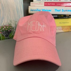Pink David and Young women’s baseball cap hat. Cat Meow graphic. Adjusta…